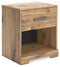 Larstin - Brown - One Drawer Night Stand-Washburn's Home Furnishings