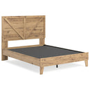 Larstin - Brown - Queen Crossbuck Panel Platform Bed-Washburn's Home Furnishings