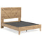 Larstin - Brown - Queen Crossbuck Panel Platform Bed-Washburn's Home Furnishings