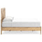 Larstin - Brown - Queen Crossbuck Panel Platform Bed-Washburn's Home Furnishings