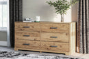 Larstin - Brown - Six Drawer Dresser-Washburn's Home Furnishings