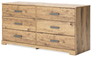 Larstin - Brown - Six Drawer Dresser-Washburn's Home Furnishings