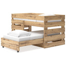 Larstin - Brown - Twin Over Twin Loft Bed-Washburn's Home Furnishings