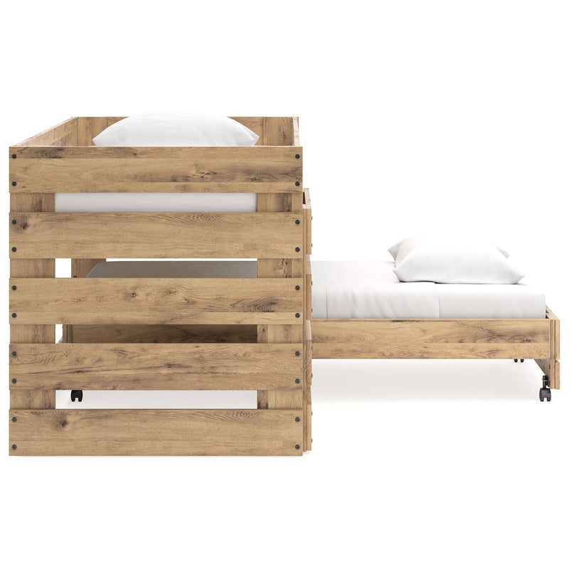 Larstin - Brown - Twin Over Twin Loft Bed-Washburn's Home Furnishings