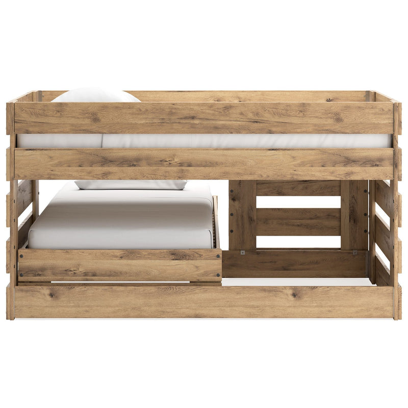 Larstin - Brown - Twin Over Twin Loft Bed-Washburn's Home Furnishings