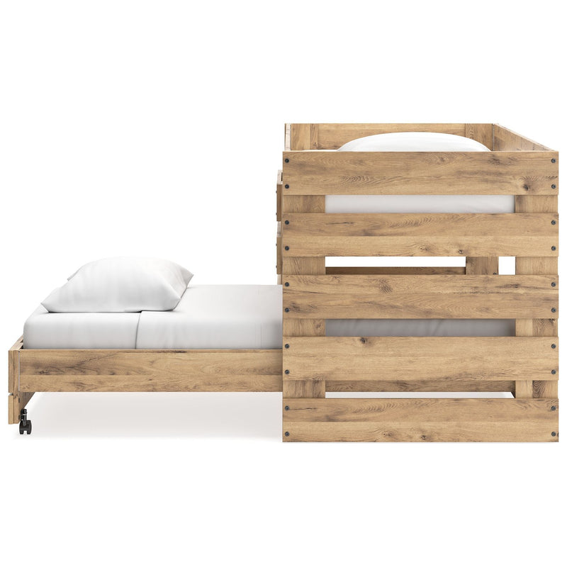 Larstin - Brown - Twin Over Twin Loft Bed-Washburn's Home Furnishings