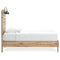 Larstin - Brown - Twin Panel Platform Bed-Washburn's Home Furnishings