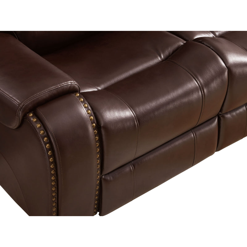 Latimer - Brown - Pwr Rec Loveseat/adj Headrest-Washburn's Home Furnishings