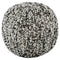 Latricia - Black/white - Pouf-Washburn's Home Furnishings