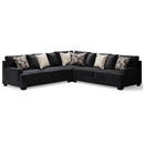 Lavernett - Charcoal - Left Arm Facing Sofa 3 Pc Sectional-Washburn's Home Furnishings