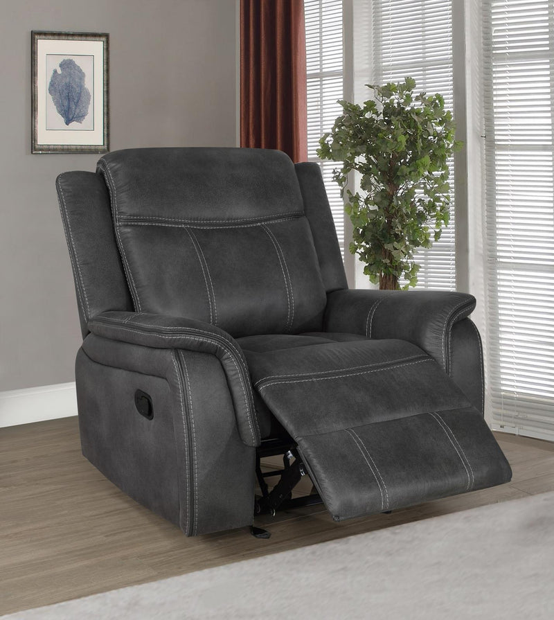 Lawrence - Recliner - Gray-Washburn's Home Furnishings