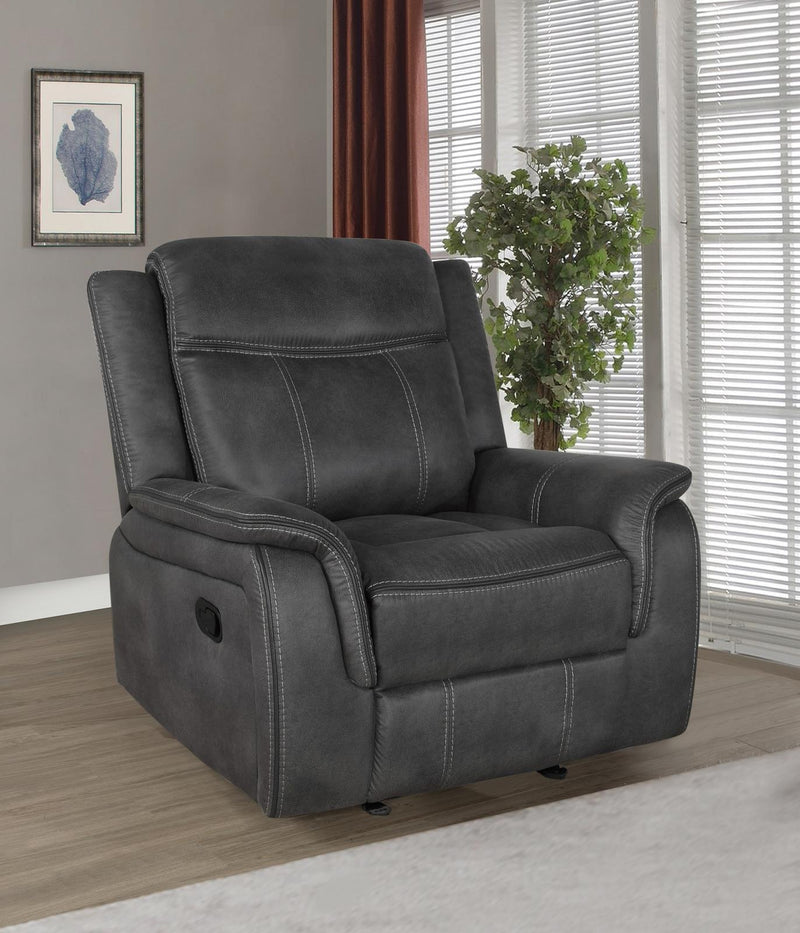 Lawrence - Recliner - Gray-Washburn's Home Furnishings