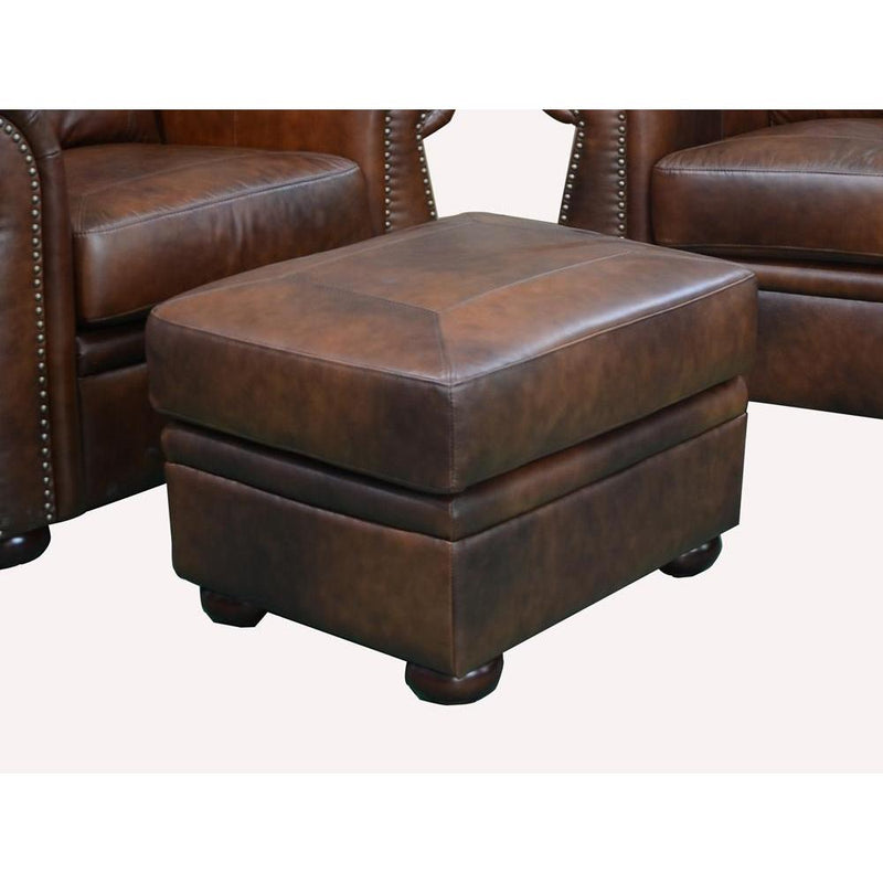 Leather Italia Arizona Chair & Ottoman in Marco-Washburn's Home Furnishings