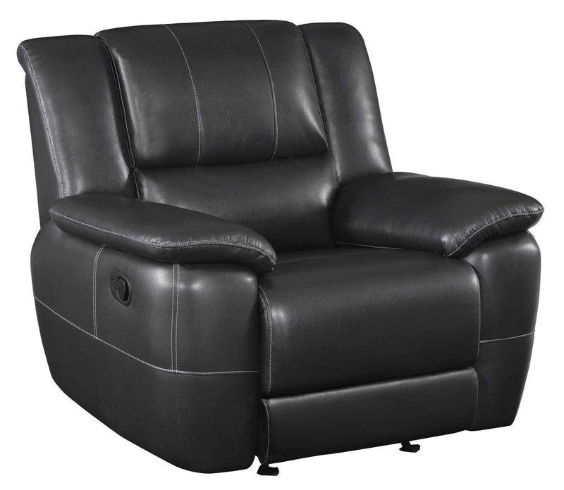 Lee - Motion Glider Recliner - Black-Washburn's Home Furnishings