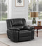 Lee - Motion Glider Recliner - Black-Washburn's Home Furnishings