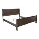 Leewarden - Dark Brown - California King Sleigh Bed-Washburn's Home Furnishings