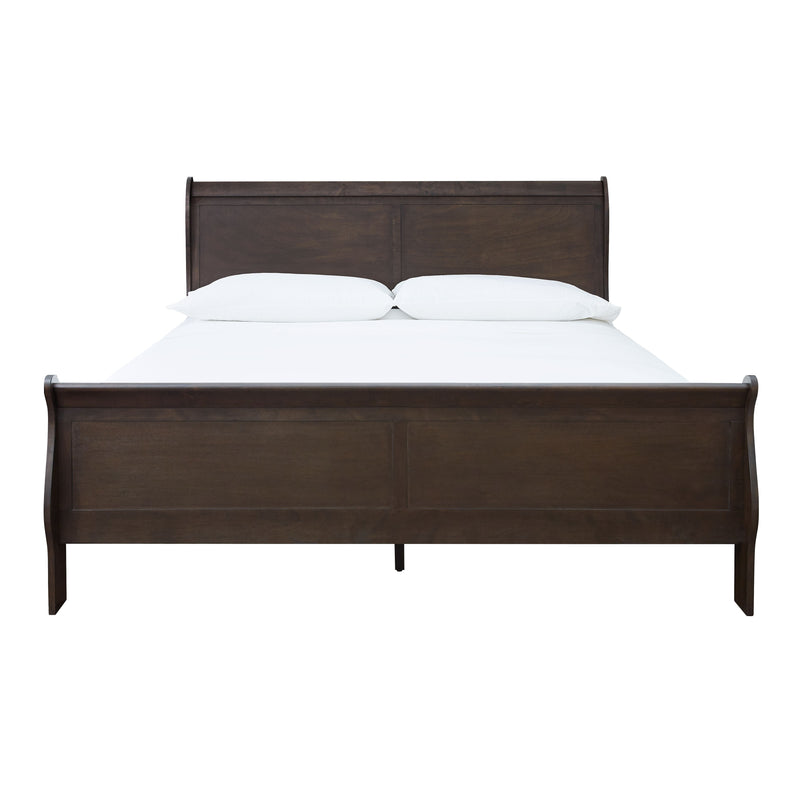 Leewarden - Dark Brown - California King Sleigh Bed-Washburn's Home Furnishings