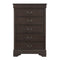 Leewarden - Dark Brown - Five Drawer Chest-Washburn's Home Furnishings