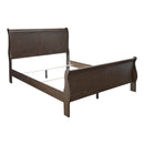 Leewarden - Dark Brown - Queen Sleigh Bed-Washburn's Home Furnishings