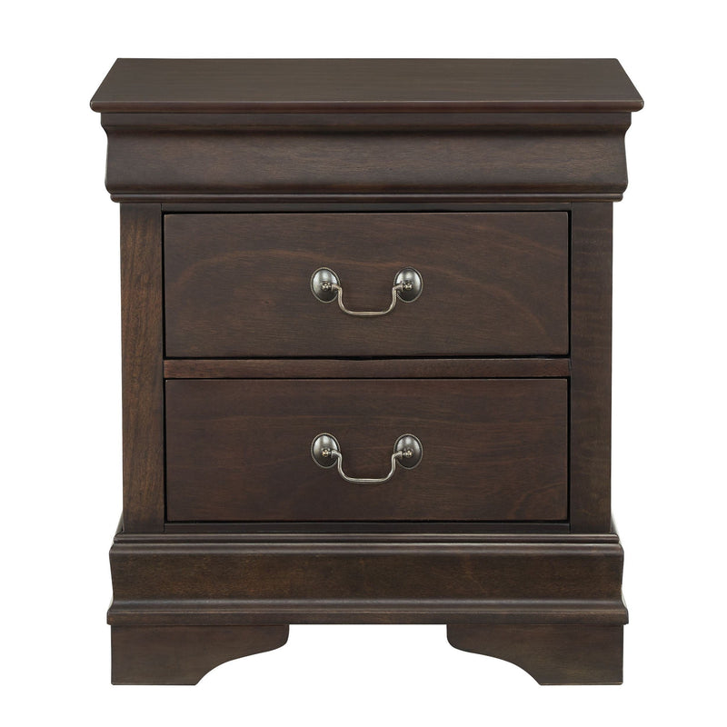 Leewarden - Dark Brown - Two Drawer Night Stand-Washburn's Home Furnishings