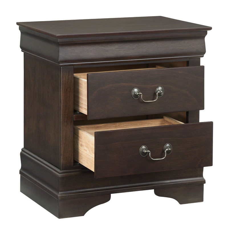 Leewarden - Dark Brown - Two Drawer Night Stand-Washburn's Home Furnishings