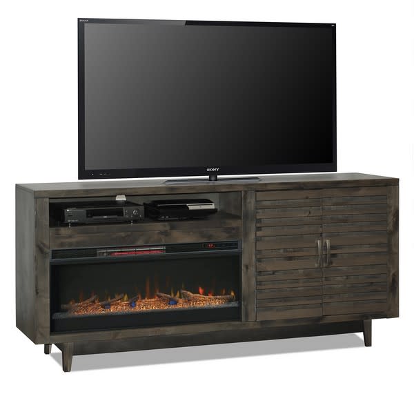 Legends Avondale 84" Fireplace Console in Charcoal-Washburn's Home Furnishings