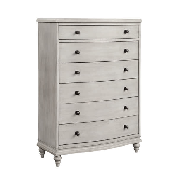 Delilah 6 Drawer Chest in Antique White-Washburn's Home Furnishings