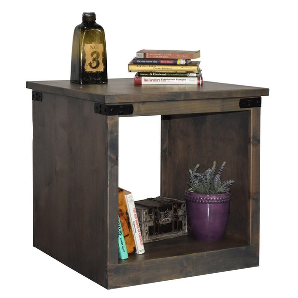 Legends Farmhouse End Table in Barnwood-Washburn's Home Furnishings