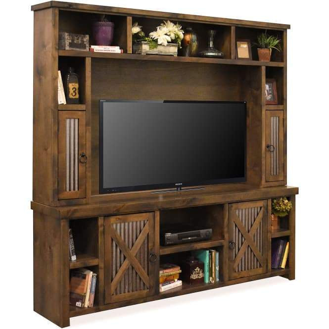 Legends Jackson Hole 85" TV Console & Super Hutch-Washburn's Home Furnishings