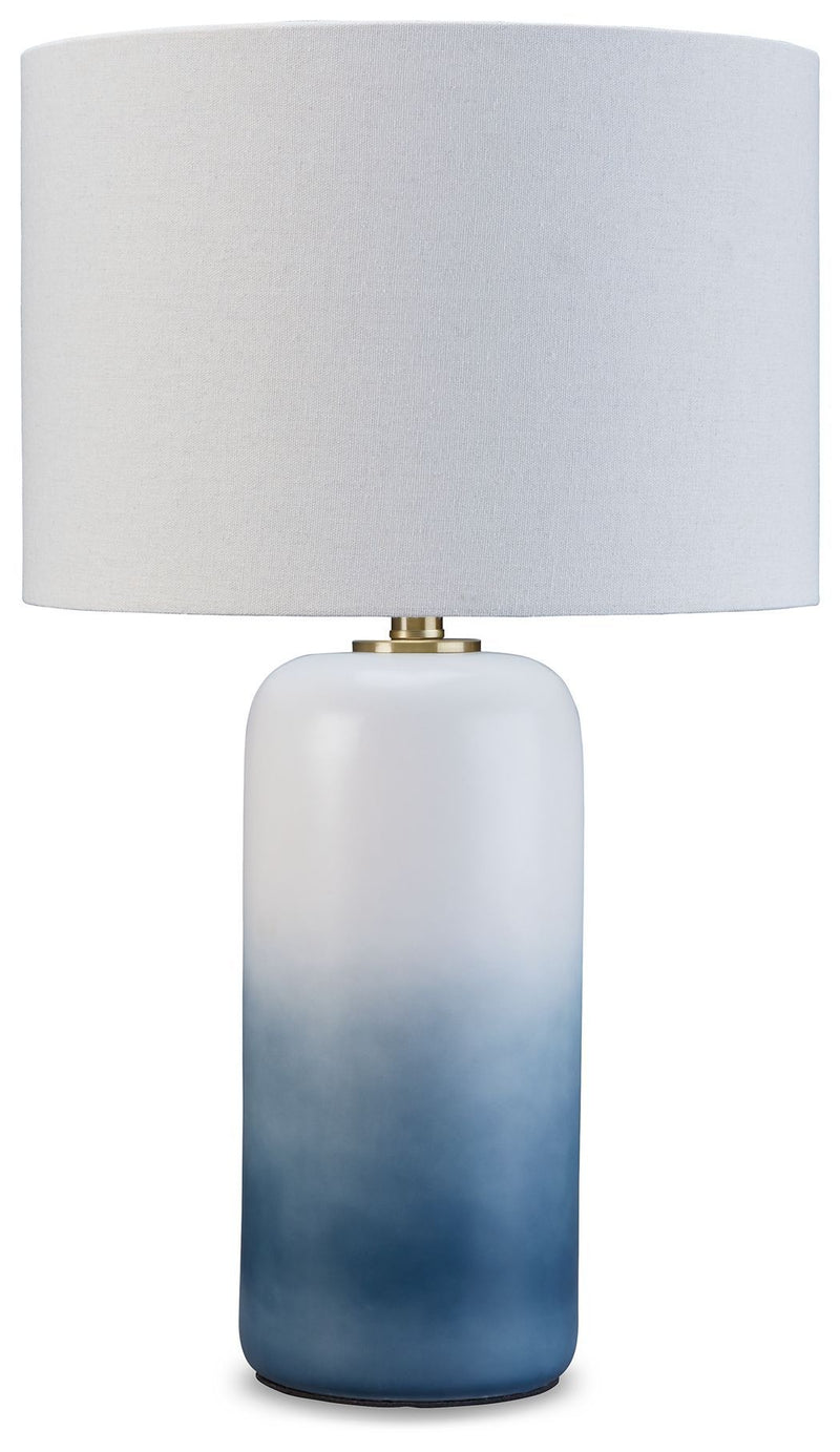 Lemrich - White - Ceramic Table Lamp (1/cn)-Washburn's Home Furnishings