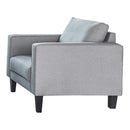 Lennox - Track Arm Upholstered Chair - Pearl Silver-Washburn's Home Furnishings