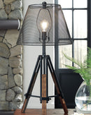 Leolyn - Black/brown - Metal Table Lamp (1/cn)-Washburn's Home Furnishings