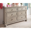 Lettner - Light Gray - Dresser - 6-drawers-Washburn's Home Furnishings