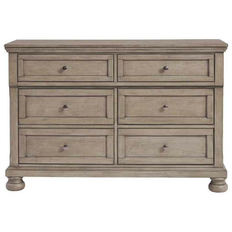 Lettner - Light Gray - Dresser - 6-drawers-Washburn's Home Furnishings