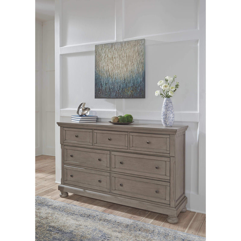 Lettner - Light Gray - Dresser - 7-drawers-Washburn's Home Furnishings