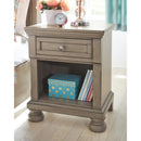 Lettner - Light Gray - One Drawer Night Stand-Washburn's Home Furnishings