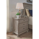 Lettner - Light Gray - Two Drawer Night Stand-Washburn's Home Furnishings