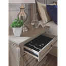 Lettner - Light Gray - Two Drawer Night Stand-Washburn's Home Furnishings