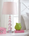 Letty - Pink - Crystal Table Lamp (1/cn)-Washburn's Home Furnishings