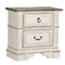 Abbey Park - 2 Drawer Night Stand w/ Charging Station-Washburn's Home Furnishings