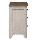 Liberty Farmhouse Reimagined - 3 Drawer Night Stand w/ Charging Station-Washburn's Home Furnishings