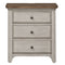 Farmhouse Reimagined - 3 Drawer Night Stand w/ Charging Station-Washburn's Home Furnishings