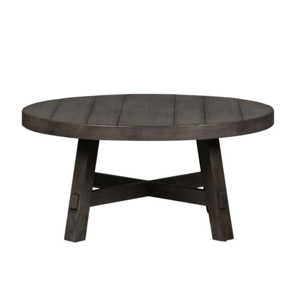 Modern Farmhouse - Splay Leg Round Cocktail Table-Washburn's Home Furnishings