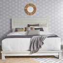 Liberty Modern Farmhouse White Bedframe in King-Washburn's Home Furnishings