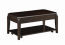 Lift Top Coffee Table With Hidden Storage - Brown-Washburn's Home Furnishings