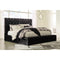 Lindenfield - Black - California King Upholstered Bed With Storage-Washburn's Home Furnishings