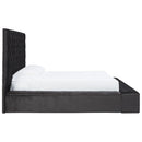 Lindenfield - Black - King Upholstered Bed With Storage-Washburn's Home Furnishings