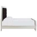 Lindenfield - Black/silver - California King Upholstered Bed-Washburn's Home Furnishings