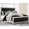 Lindenfield - Black/silver - California King Upholstered Bed-Washburn's Home Furnishings