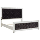 Lindenfield - Black/silver - King Upholstered Bed-Washburn's Home Furnishings